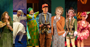 Pictures of several Pioneer Alumni in past productions.