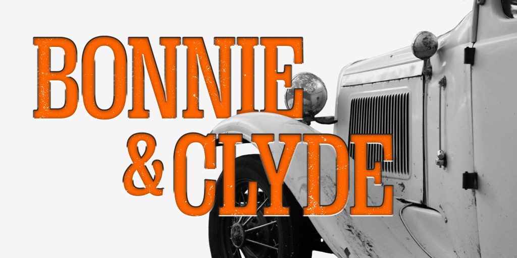 Bonnie & Clyde, an image of a vintage car